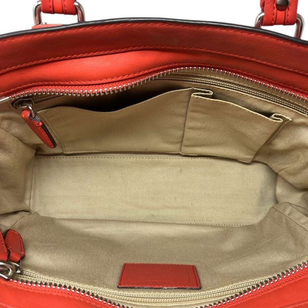 Coach Madison Red Leather Satchel with Tassel – Style 19891 – Retail  $358 - Picture 10 of 13